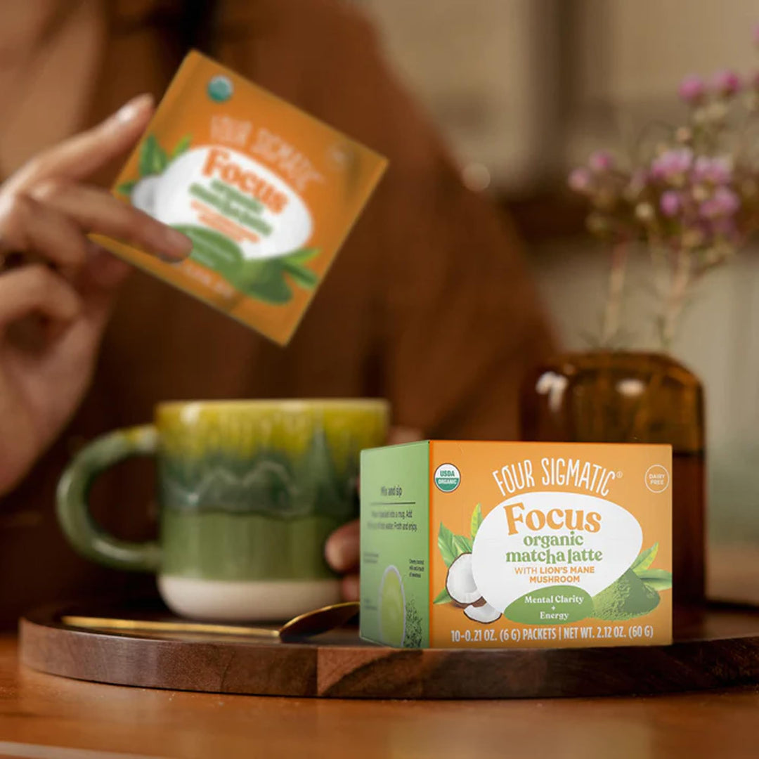 Four Sigmatic Lions Mane Matcha Latte Mix, 10 Count