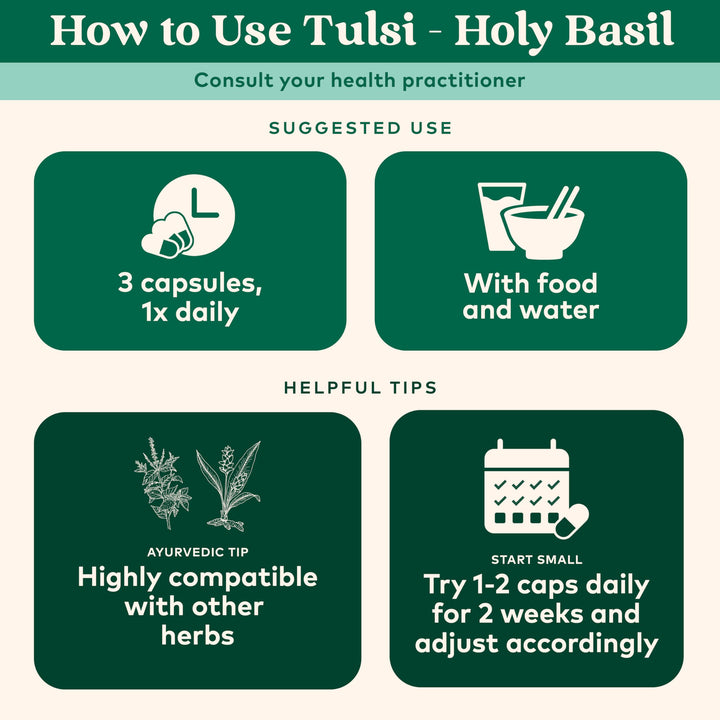ORGANIC INDIA Tulsi Holy Basil Extract, 180 Count
