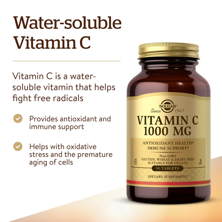 Solgar Vitamin C 1000 mg, 90 Count