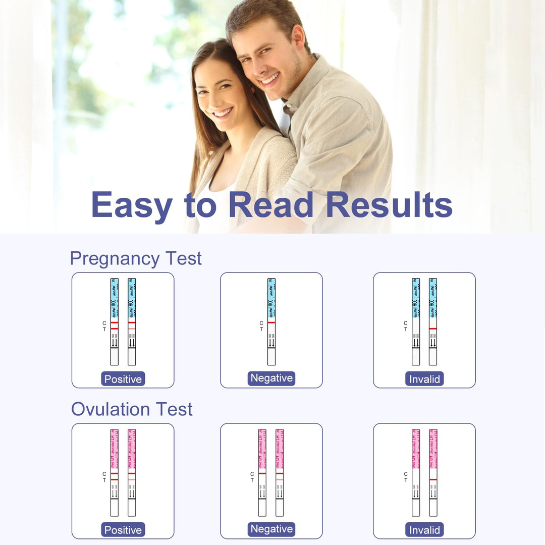 MOMMED Ovulation and Pregnancy Test Strips, 70 Count