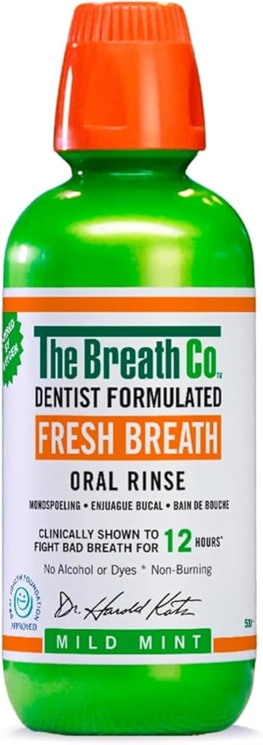 TheraBreath Fresh Breath Oral Rinse, Mild Mint, 16 fl oz