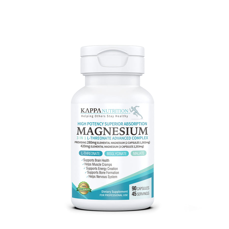 KAPPA NUTRITION Magnesium Complex Capsules, 90 Count
