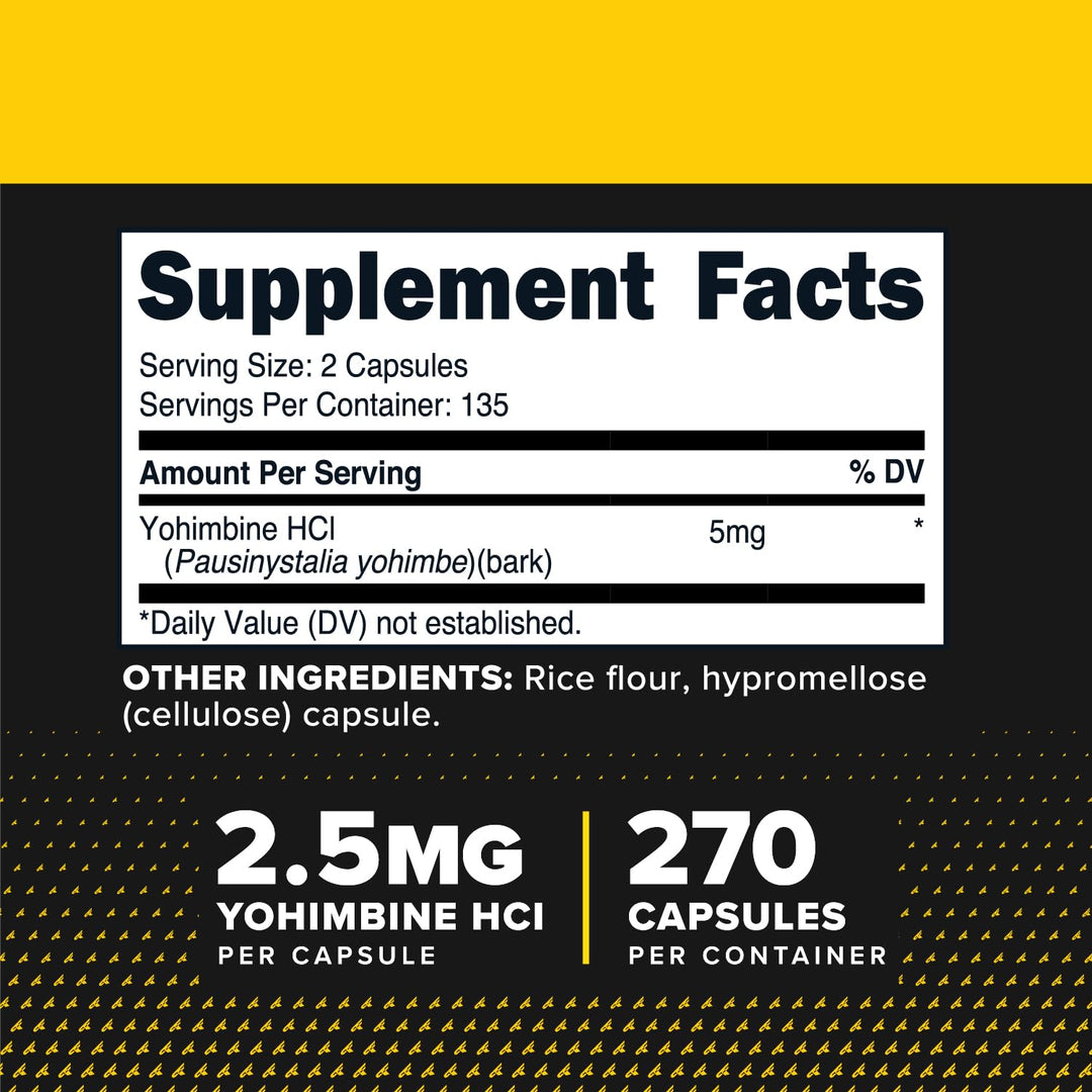 Primaforce Yohimbine HCl, 2.5 mg, 270 Count