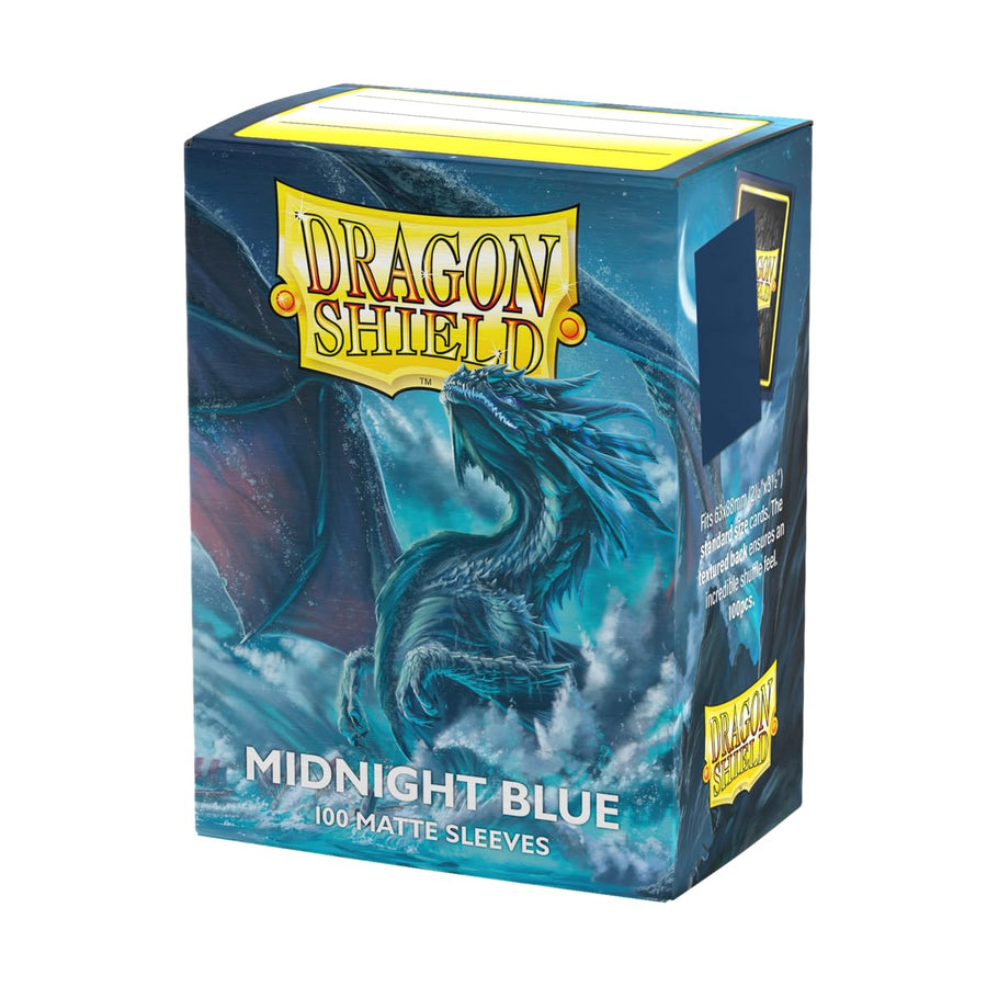 Dragon Shield Standard Size Card Sleeves, Midnight Blue, 100 Count