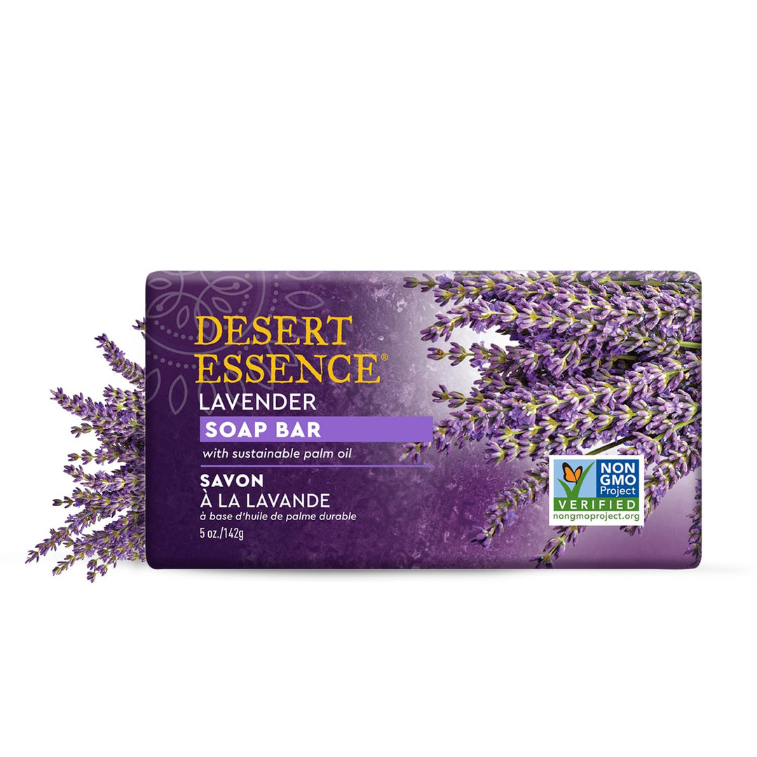 Desert Essence Lavender Soap Bar, Lavender, 5 oz