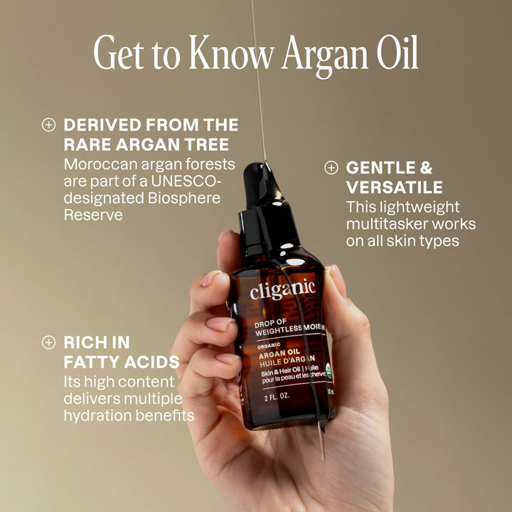 Cliganic Organic Argan Oil, 1 oz