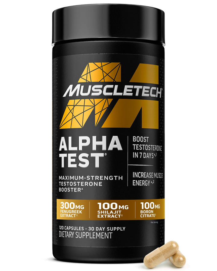 Muscletech Pro Series AlphaTest Testosterone Booster, 120 Count