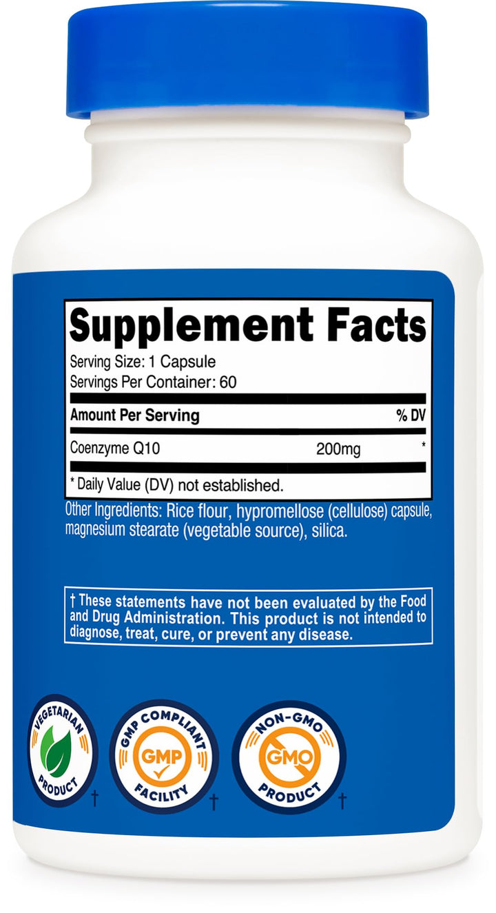 Nutricost CoQ10, 200 mg, 60 Count