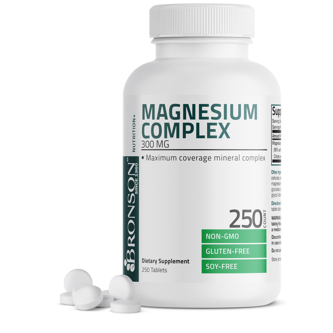 Bronson Magnesium Complex Maximum Coverage, 300 mg, 250 Count
