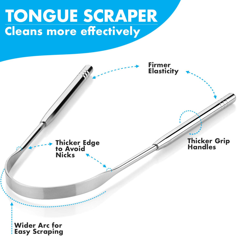 MEDca Tongue Scrapers, Pack of 2