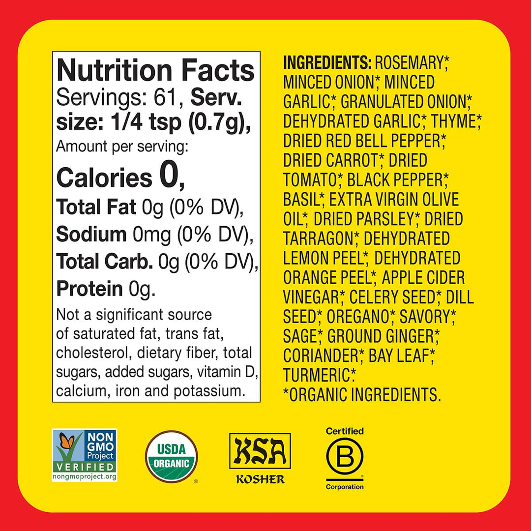 Bragg Sprinkles & Herbs Spices, 1.5 oz