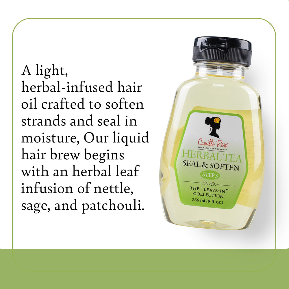 Camille Rose Herbal Tea Leave-In Hair Oil, 9 fl oz