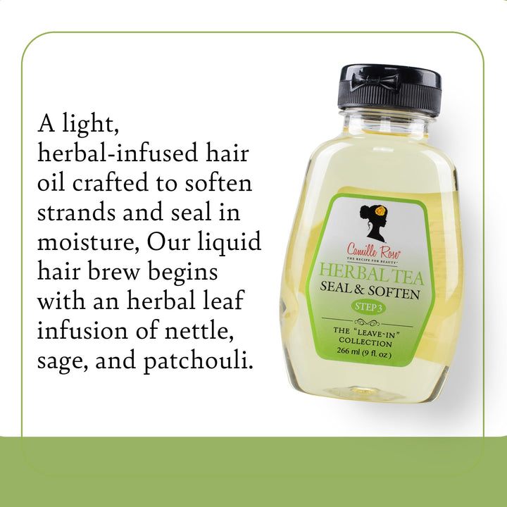 Camille Rose Herbal Tea Leave-In Hair Oil, 9 fl oz