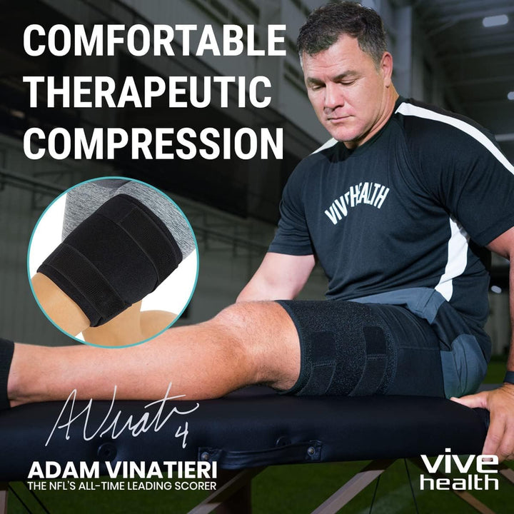 Vive Thigh Brace, Black, Single
