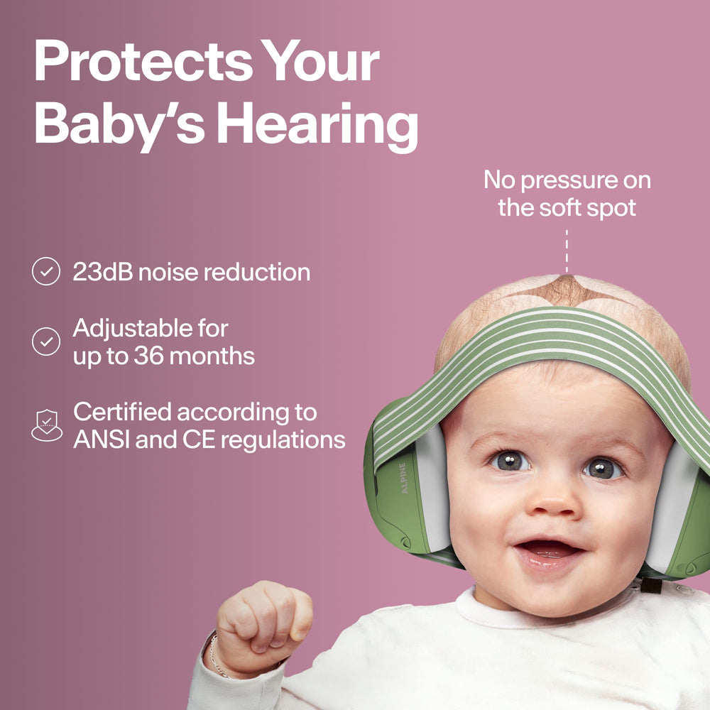Alpine Hearing Protection Muffy Baby Ear Muffs, 1 Count