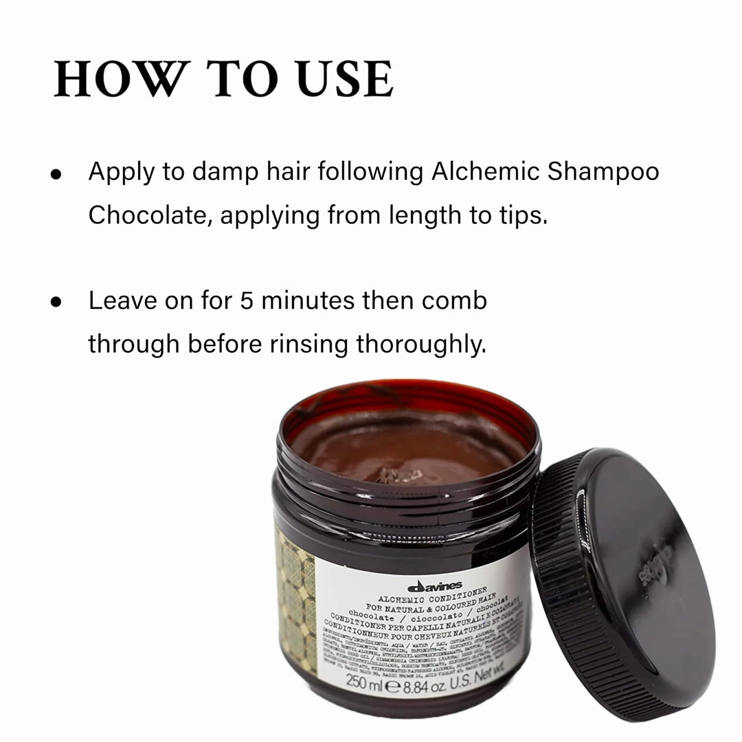 Davines Alchemic Conditioner, Chocolate, 8.84 fl oz