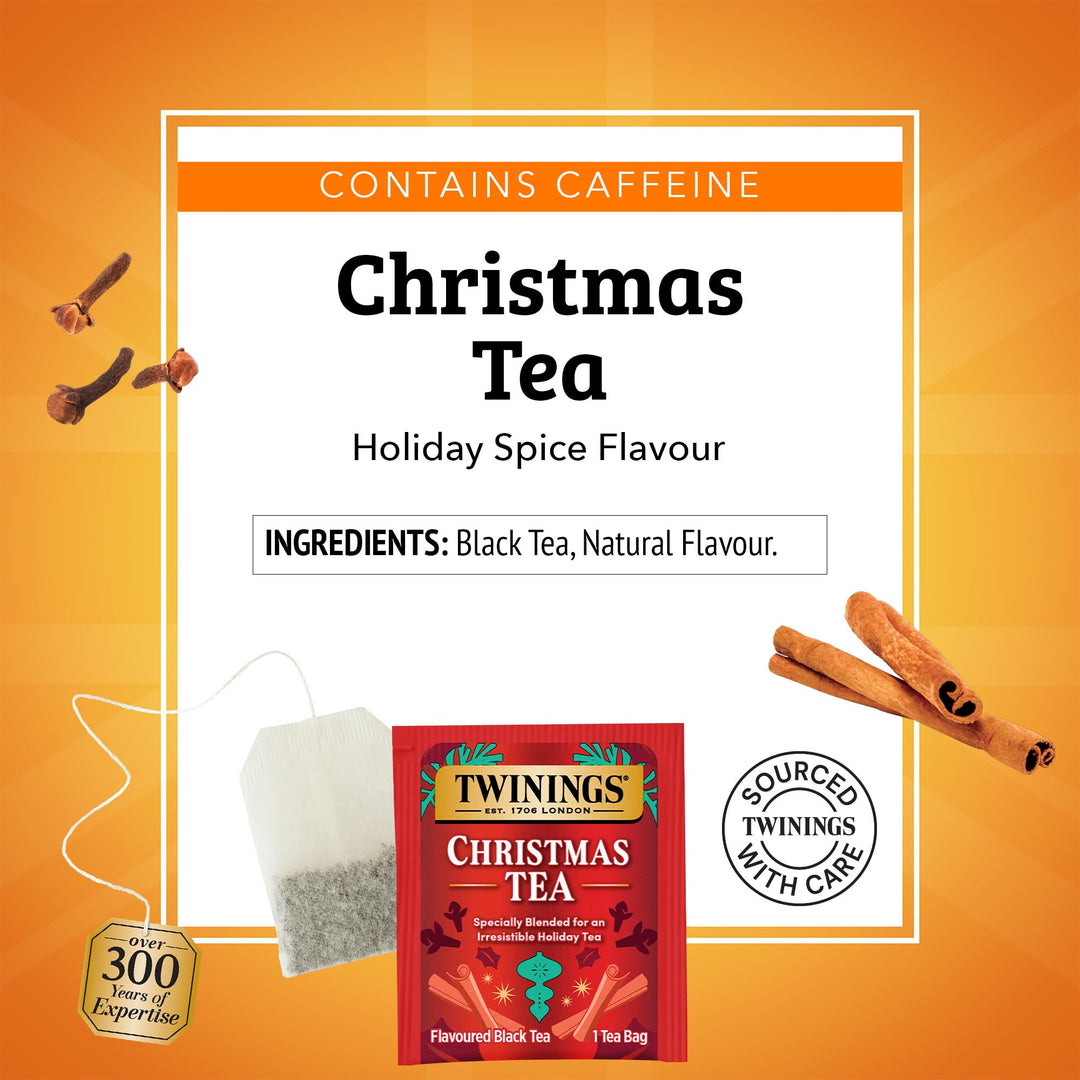 Twinings Christmas Black Tea Bags, 20 Count