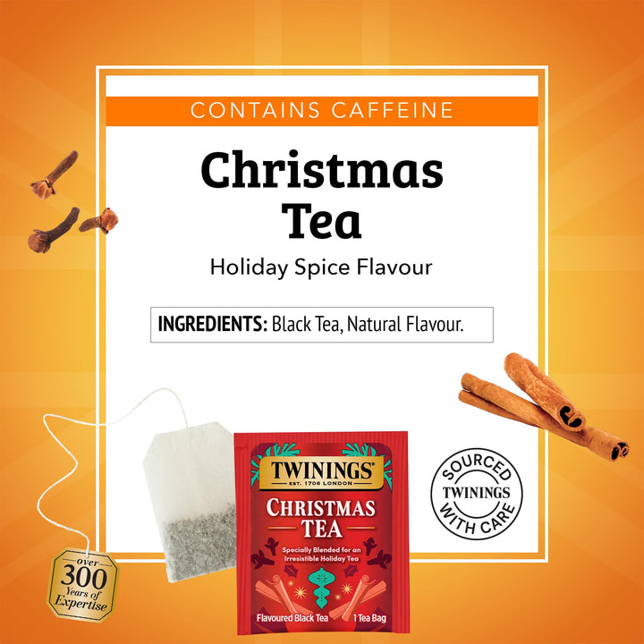 Twinings Christmas Black Tea Bags, 20 Count