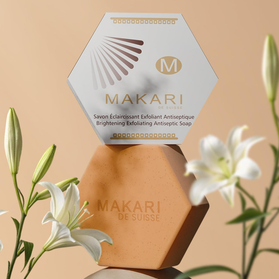 MAKARI Classic Whitening Exfoliating Antiseptic Soap, 7 oz