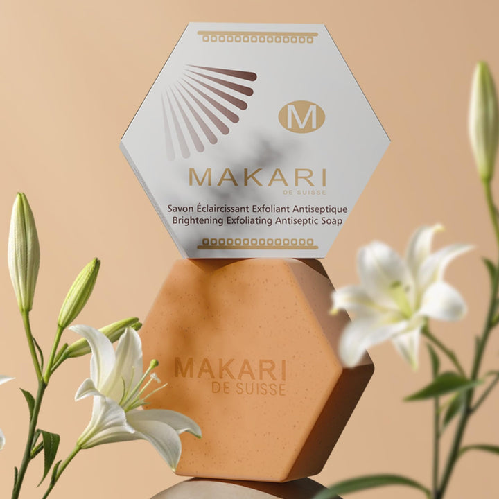 MAKARI Classic Whitening Exfoliating Antiseptic Soap, 7 oz