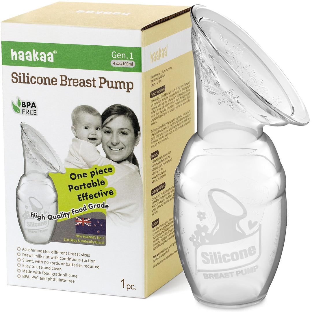 HAAKAA Manual Breast Pump, Clear, 4 oz