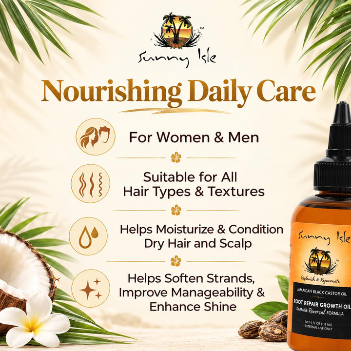 Sunny Isle Jamaican Black Castor Oil, 4 oz