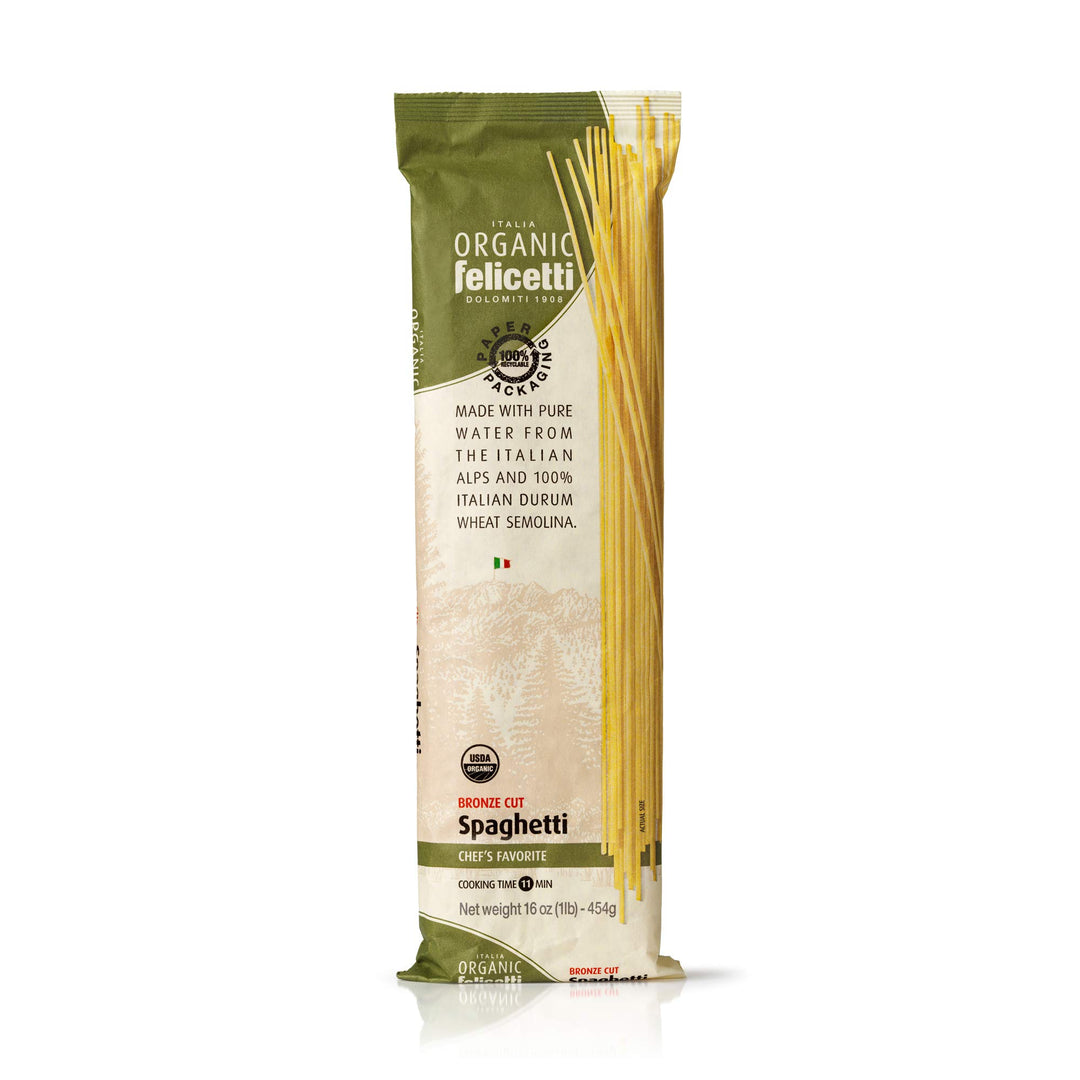 Felicetti Organic Spaghetti Pasta, 16 oz, Pack of 2