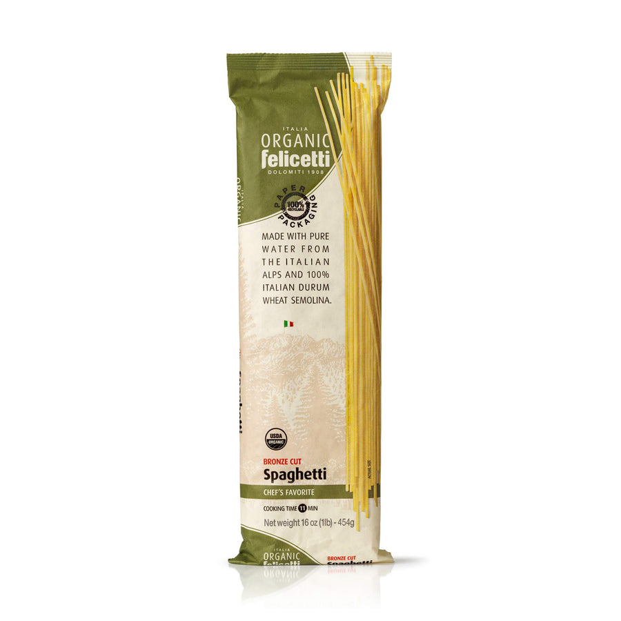Felicetti Organic Spaghetti Pasta, 16 oz, Pack of 2