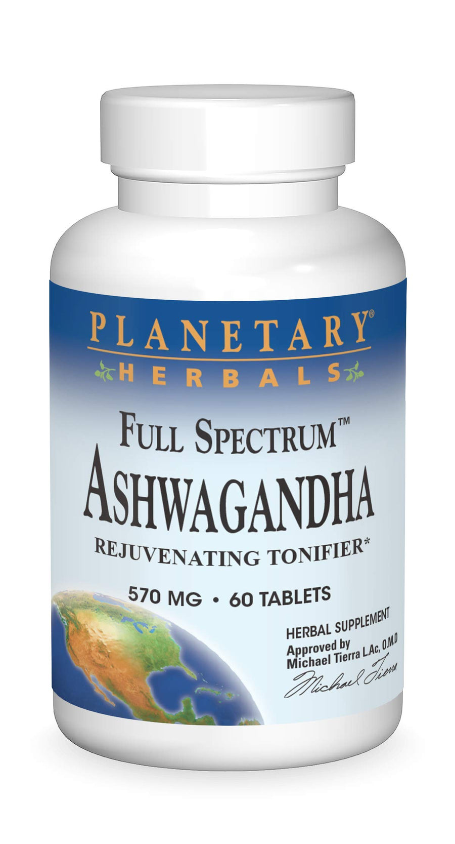 Planetary Herbals Ashwagandha Full Spectrum 570 mg, 60 Count