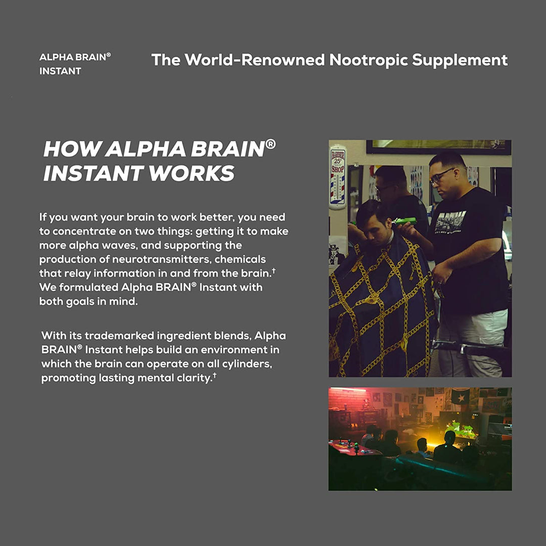 ONNIT Alpha Brain Instant, Natural Peach