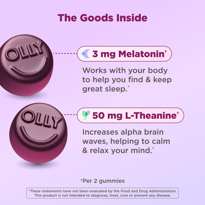 Olly Sleep Melatonin Gummy, 50 Count