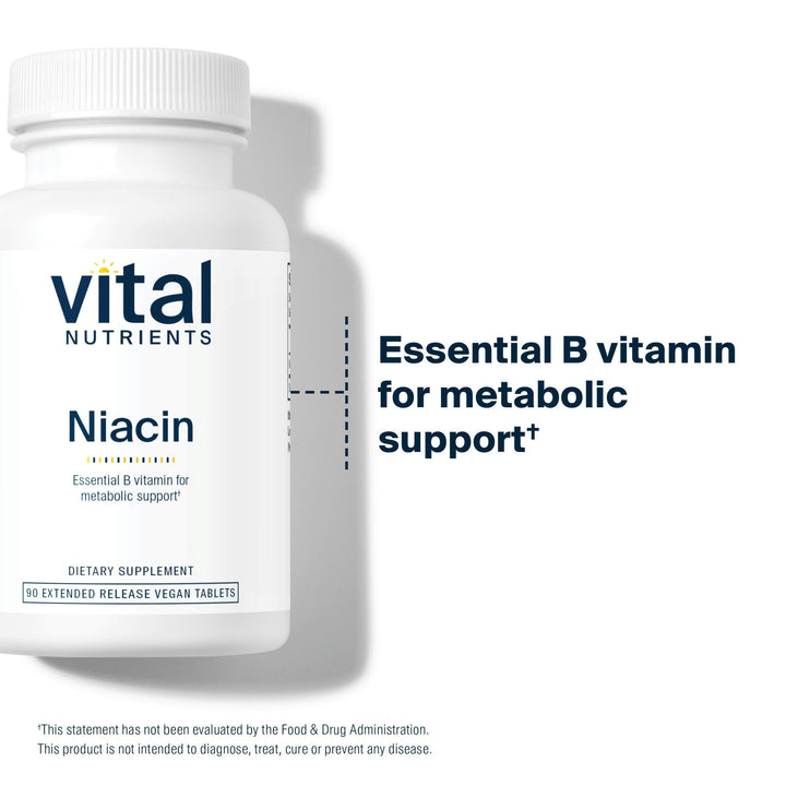 Vital Nutrients Niacin, 500 mg, 90 Count