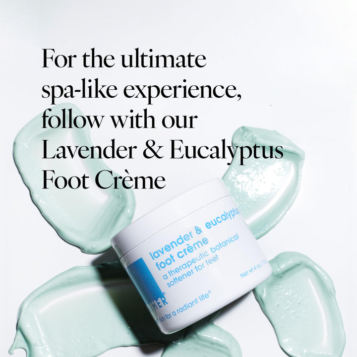 LATHER Eucalyptus Foaming Foot Scrub, 4 oz