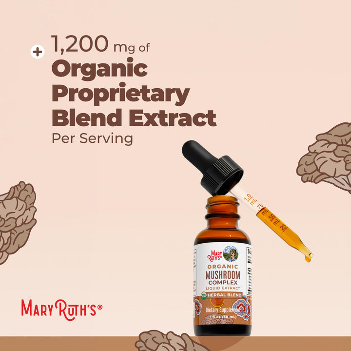MARYRUTH'S Organic Mushroom Complex, 30 Count