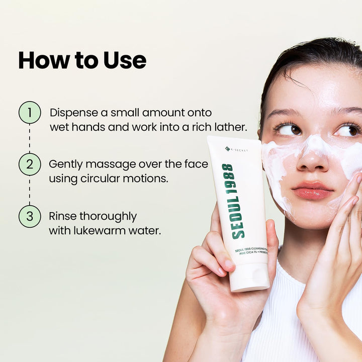 K-SECRET Seoul1988 Cica Cleansing Foam, 5.07 fl oz