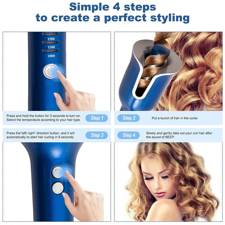REBUNE RE2082 Automatic Curling Iron, Black, 1 in