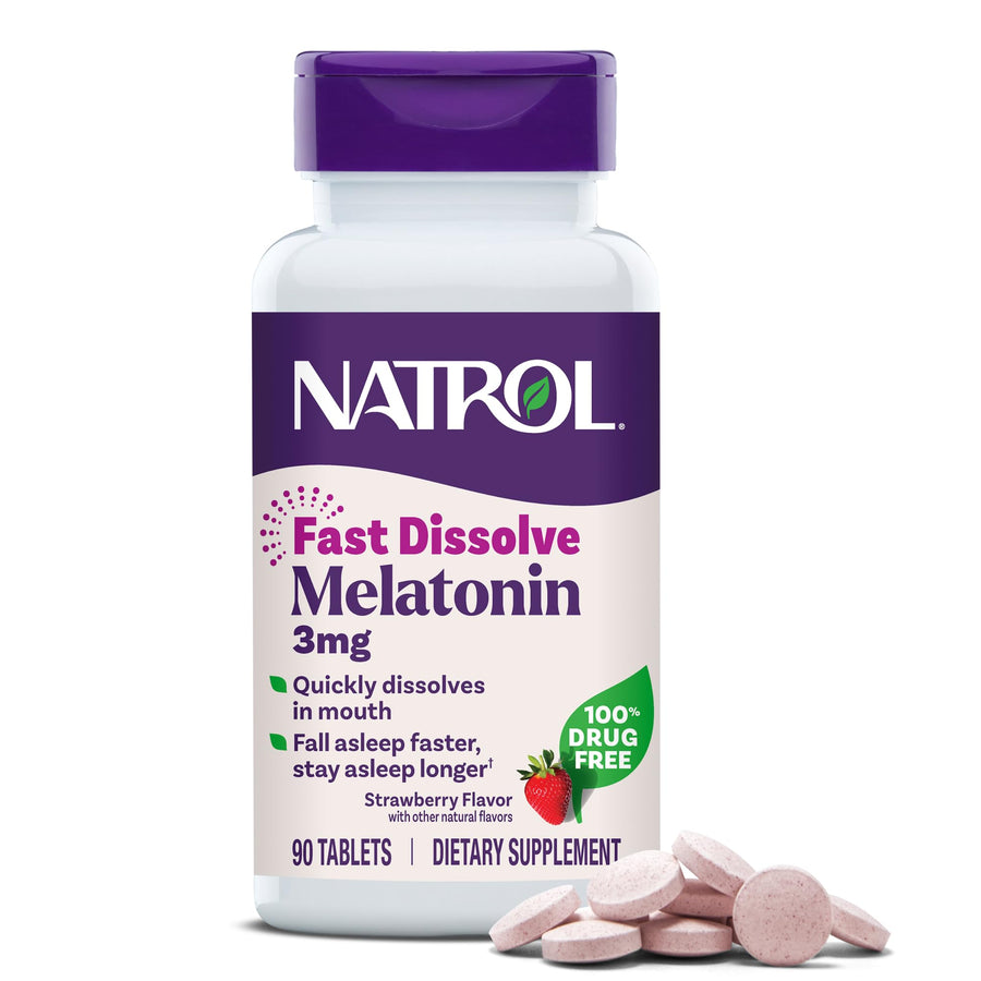 Natrol Melatonin Fast Dissolve, 3 mg, 90 Count