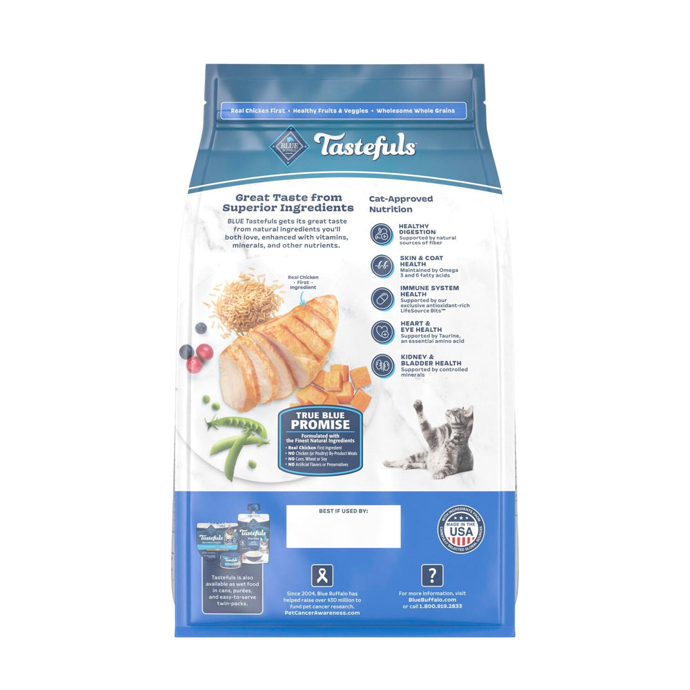 Blue Buffalo Tastefuls Chicken Adult Indoor Dry Cat Food, 5 lb