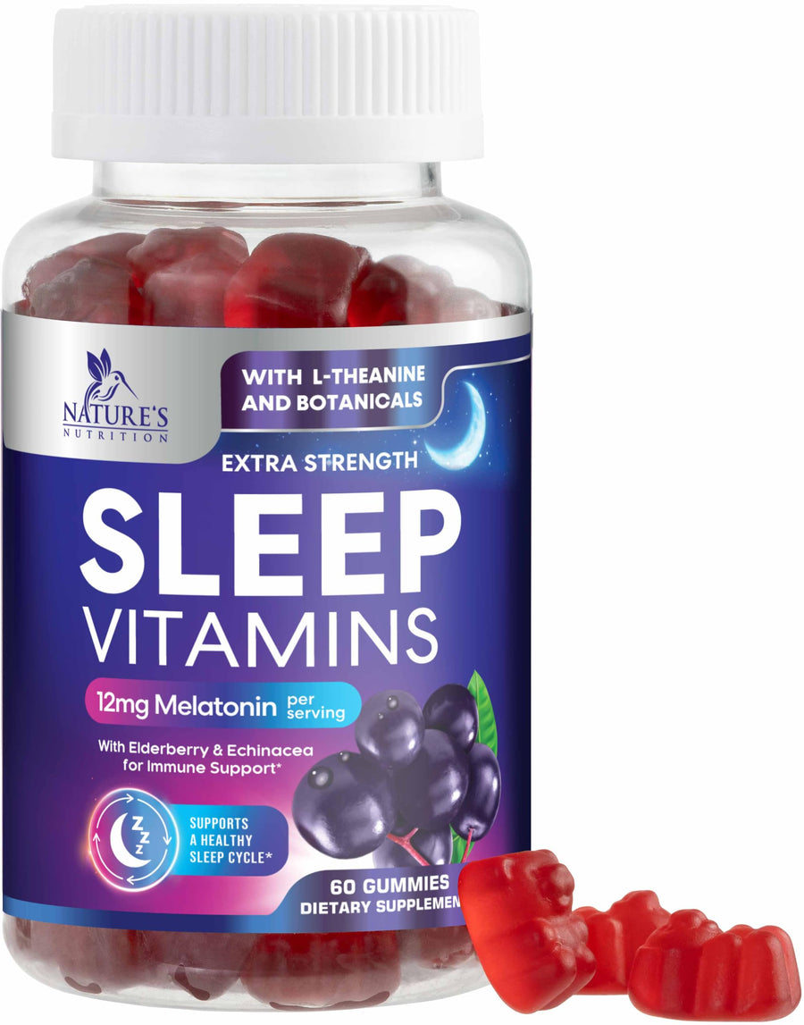 Nature's Nutrition Sleep Gummies, 12 mg, 60 Count