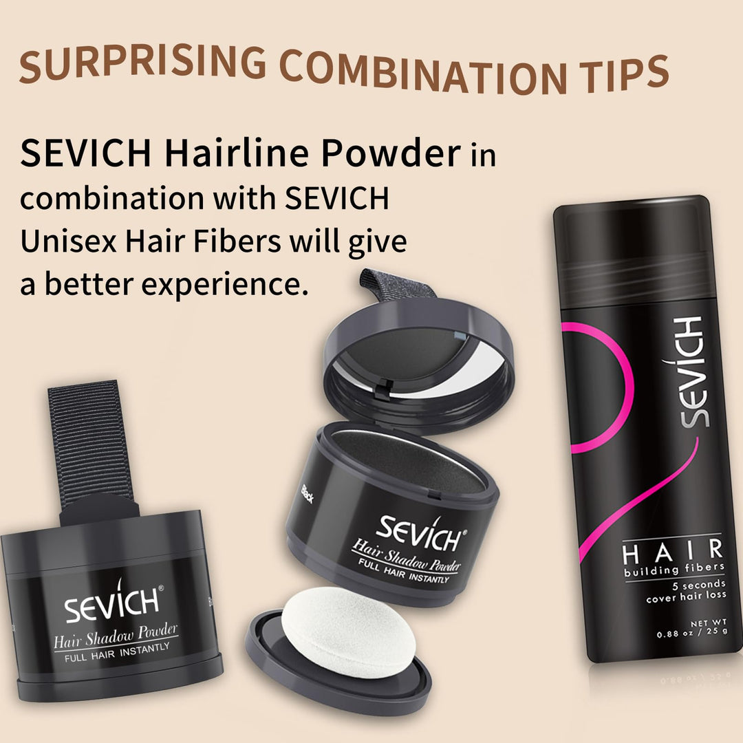 SEVICH Hair Line Powder, Black, 4 g