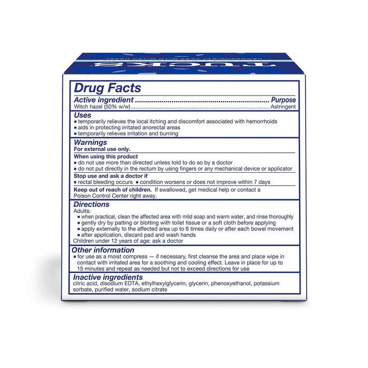 TUCKS Medicated Cooling Pads, 100 Count