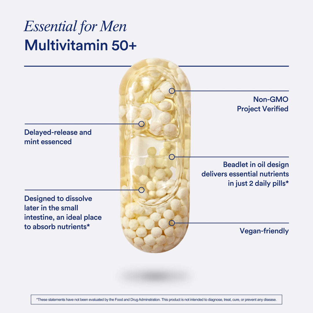Ritual Multivitamin for Men 50 and Over, Mint Essenced, 60 Count