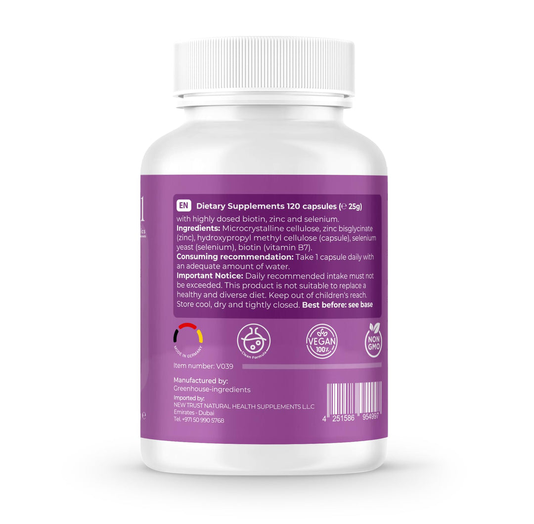 New Trust natural health supplements Biotin Zinc And Selenium, 120 Count