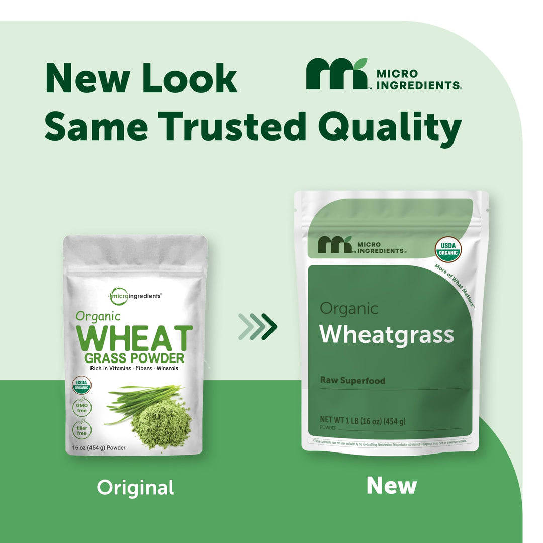 Micro Ingredients Organic Wheat Grass Powder, 16 oz