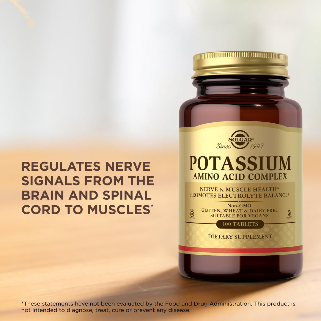Solgar Potassium Amino Acid Complex Tablets, 100 Count