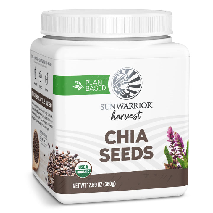 Sunwarrior Organic Chia Seeds, Unflavored, 360 g