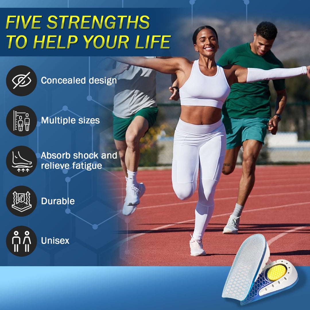 Ailaka Gel Height Increase Insoles, 1 Pair