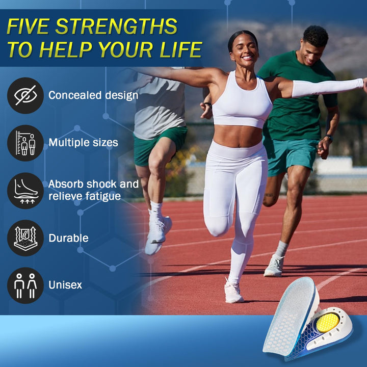 Ailaka Gel Height Increase Insoles, 1 Pair