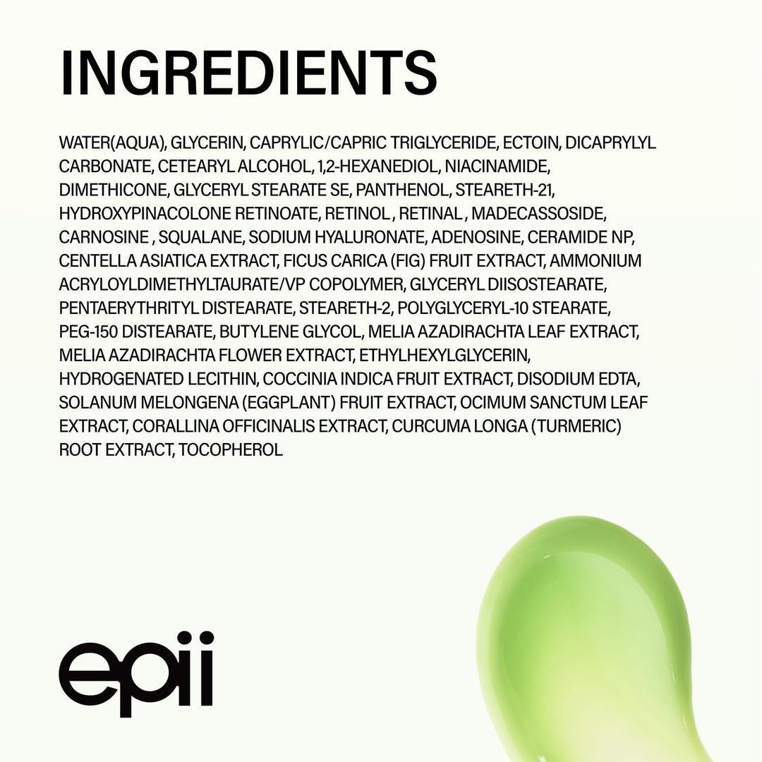 epii Pro Shot Triple Retinoid Firming Cream, 0.3% HPR, 0.1% Retinal, 0.05% Retinol, 20 ml