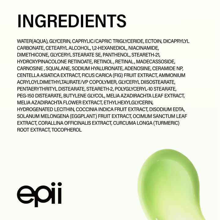 epii Pro Shot Triple Retinoid Firming Cream, 0.3% HPR, 0.1% Retinal, 0.05% Retinol, 20 ml